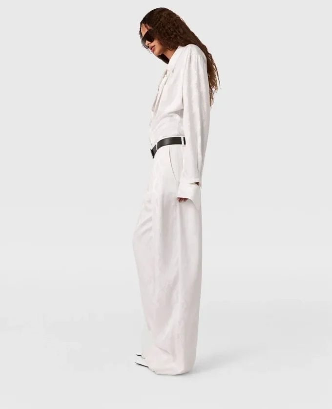 Pantaloni a gamba dritta con stampa serpente Pantaloni a gamba dritta con stampa serpente