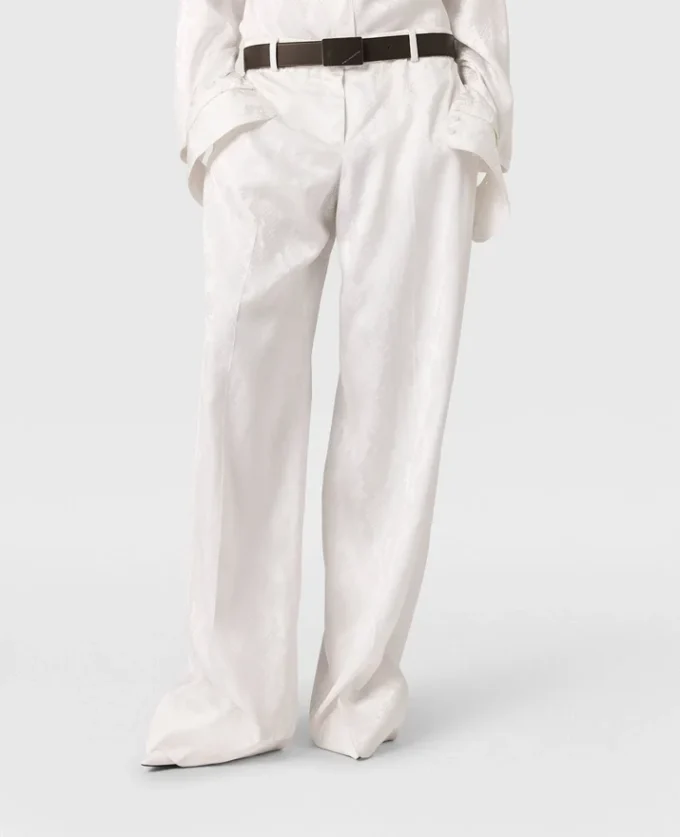 Pantaloni a gamba dritta con stampa serpente Pantaloni a gamba dritta con stampa serpente
