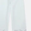 Pantaloni a gamba larga con bordo smerlato Pantaloni a gamba larga con bordo smerlato