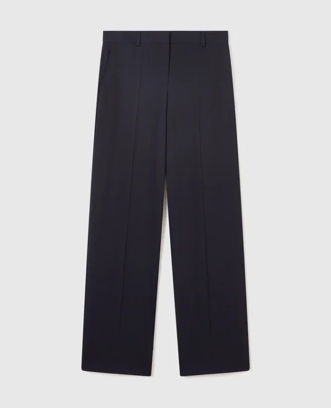 Pantaloni a gamba larga con piega Pantaloni a gamba larga con piega