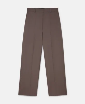 Pantaloni a vita bassa con pieghe
