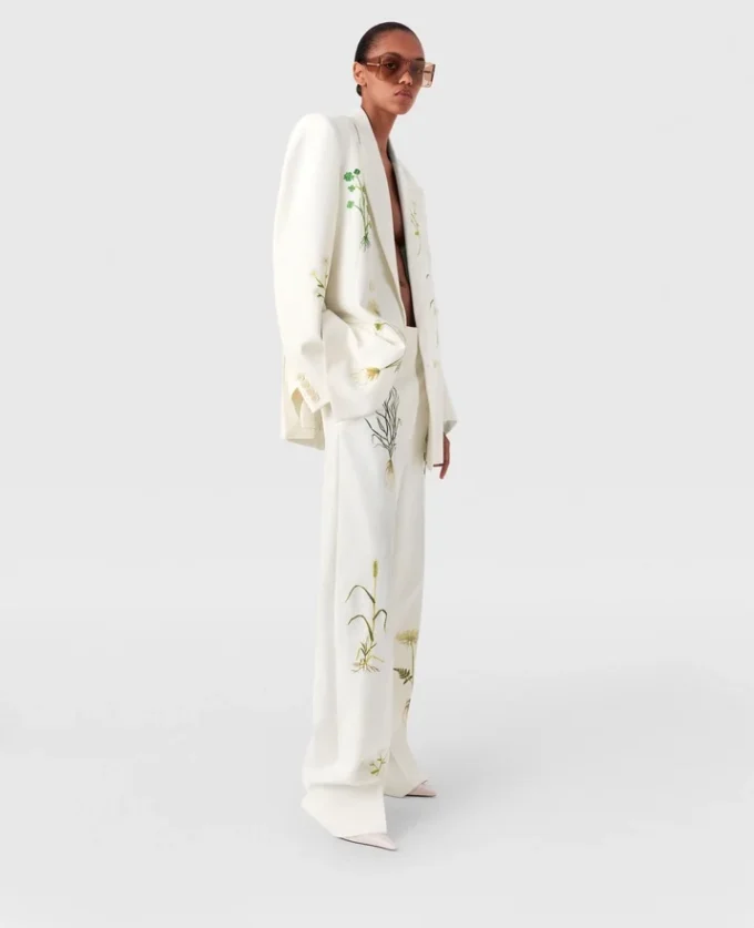 Pantaloni a vita bassa con stampa floreale e gamba dritta Pantaloni a vita bassa con stampa floreale e gamba dritta