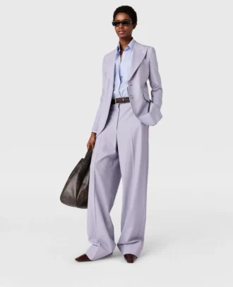 Pantaloni a vita bassa e gamba dritta