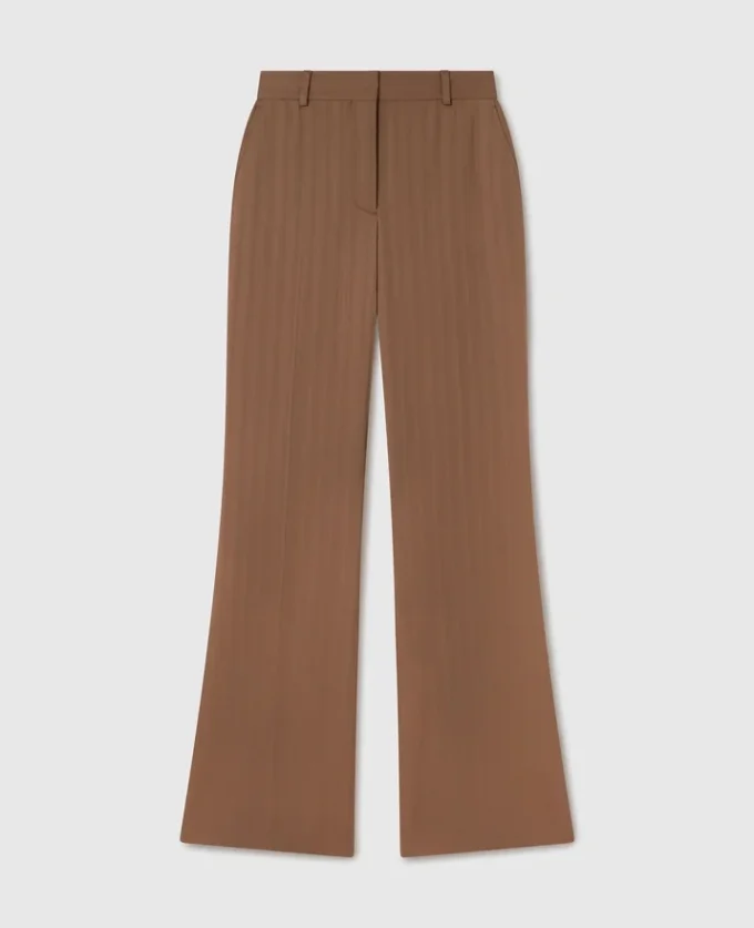 Pantaloni a vita media con taglio botcut Pantaloni a vita media con taglio botcut