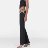 Pantaloni a vita ultra bassa con stelle di strass Pantaloni a vita ultra bassa con stelle di strass