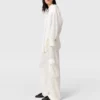 Pantaloni cargo morbidi con inserti in raso Pantaloni cargo morbidi con inserti in raso
