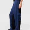Pantaloni cargo oversize in raso Pantaloni cargo oversize in raso