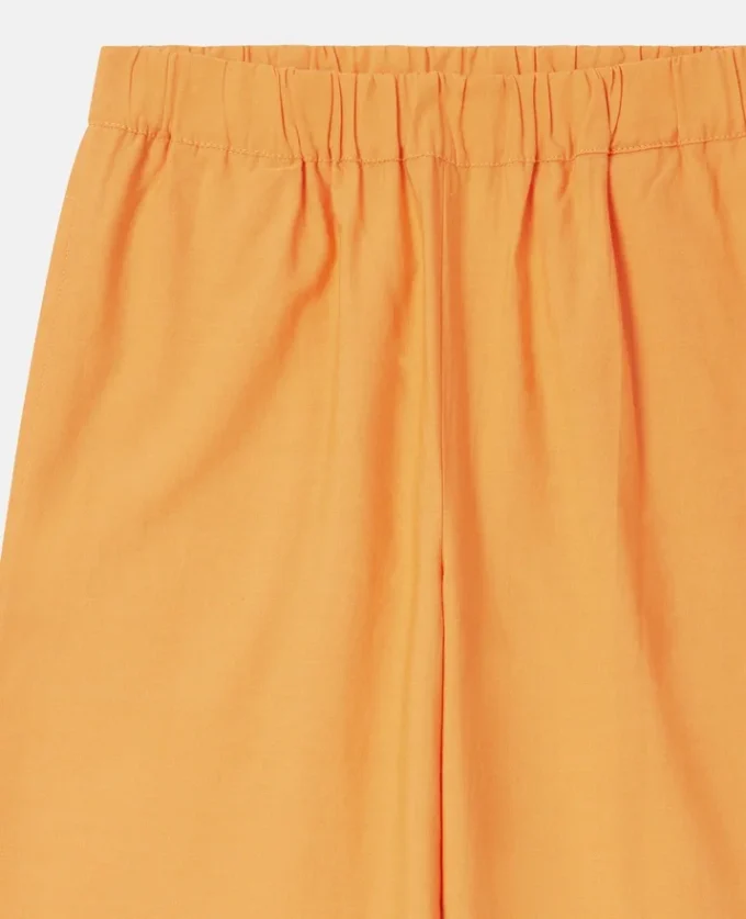 Pantaloni con risvolto in popeline Pantaloni con risvolto in popeline