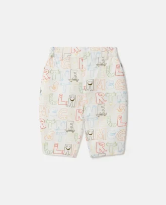 Pantaloni con stampa lettering
