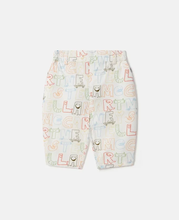 Pantaloni con stampa lettering Pantaloni con stampa lettering
