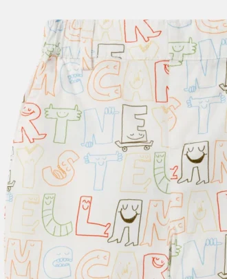 Pantaloni con stampa lettering