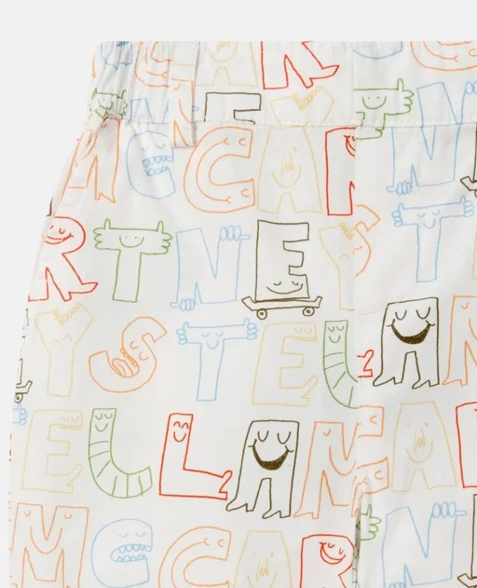 Pantaloni con stampa lettering Pantaloni con stampa lettering