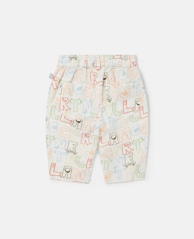 Pantaloni con stampa lettering Pantaloni con stampa lettering
