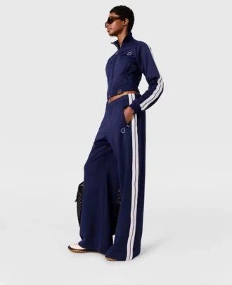 Pantaloni da tuta elasticizzati in vita a doppia riga