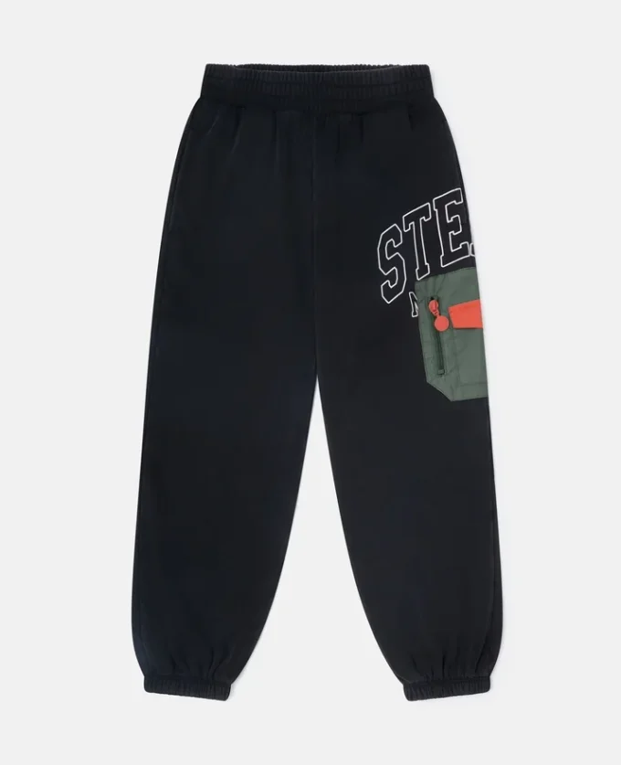 Pantaloni della tuta con coulisse e logo grafico Pantaloni della tuta con coulisse e logo grafico