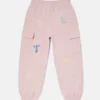 Pantaloni della tuta con coulisse e logo ricamato Pantaloni della tuta con coulisse e logo ricamato