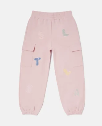 Pantaloni della tuta con coulisse e logo ricamato