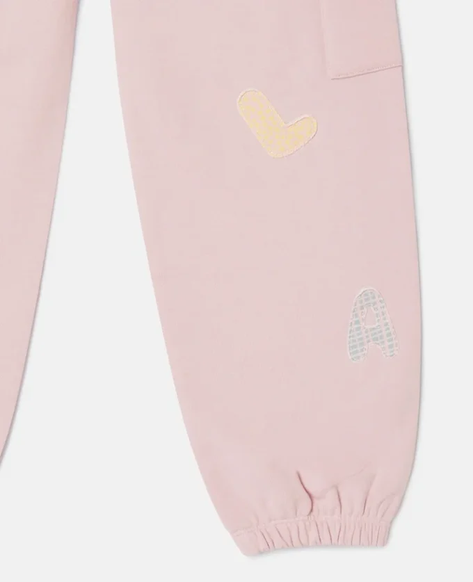 Pantaloni della tuta con coulisse e logo ricamato Pantaloni della tuta con coulisse e logo ricamato