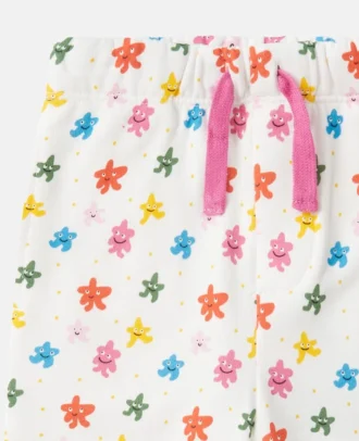 Pantaloni della tuta con coulisse e stampa a stelle