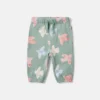 Pantaloni della tuta con coulisse e stampa colomba Pantaloni della tuta con coulisse e stampa colomba