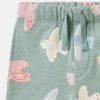Pantaloni della tuta con coulisse e stampa colomba Pantaloni della tuta con coulisse e stampa colomba