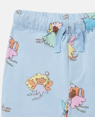 Pantaloni della tuta con coulisse e stampa Fairies