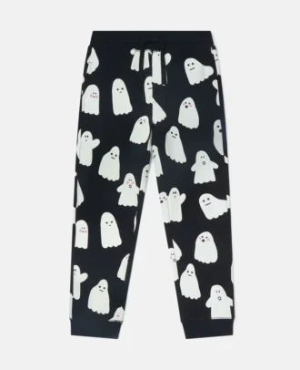Pantaloni della tuta con coulisse e stampa fantasma