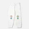 Pantaloni della tuta con coulisse e stampa floreale Pantaloni della tuta con coulisse e stampa floreale