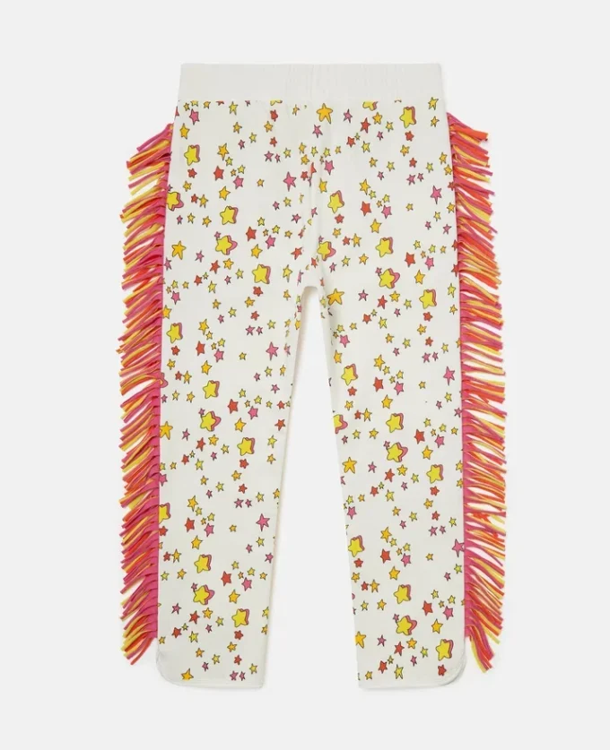 Pantaloni della tuta con coulisse e stampa grafica a stelle Pantaloni della tuta con coulisse e stampa grafica a stelle