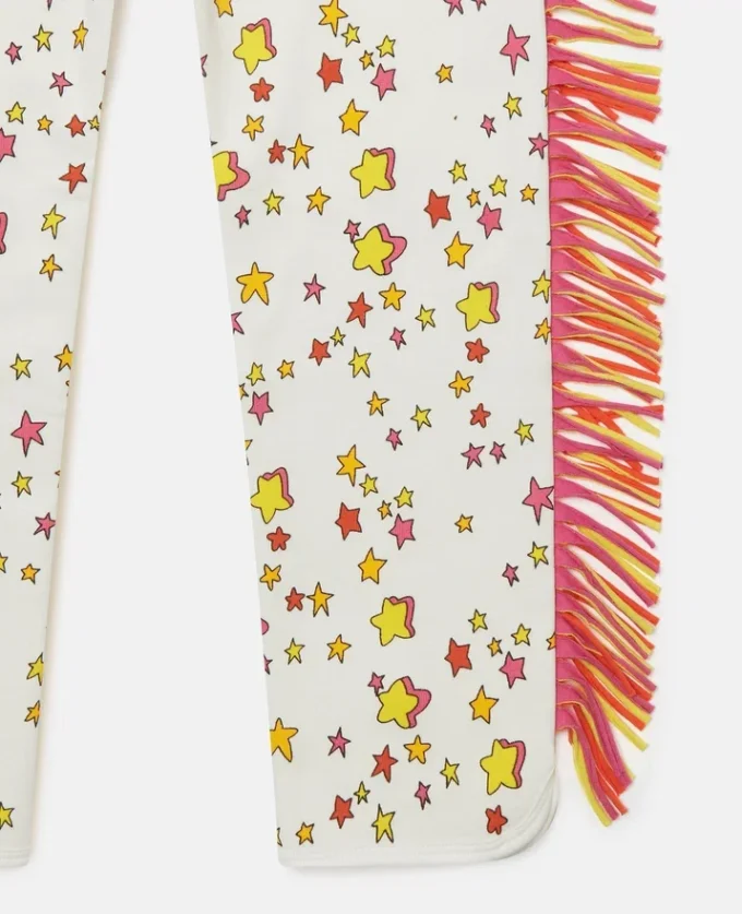 Pantaloni della tuta con coulisse e stampa grafica a stelle Pantaloni della tuta con coulisse e stampa grafica a stelle
