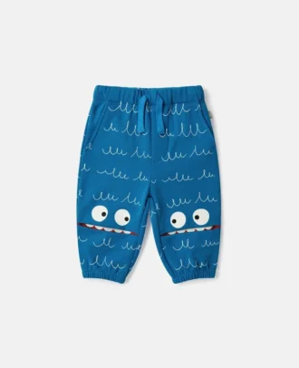 Pantaloni della tuta con coulisse e stampa grafica Monster