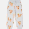 Pantaloni della tuta con coulisse e stampa grafica scoiattolo Pantaloni della tuta con coulisse e stampa grafica scoiattolo