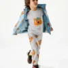 Pantaloni della tuta con coulisse e stampa grafica scoiattolo Pantaloni della tuta con coulisse e stampa grafica scoiattolo