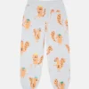 Pantaloni della tuta con coulisse e stampa grafica scoiattolo Pantaloni della tuta con coulisse e stampa grafica scoiattolo