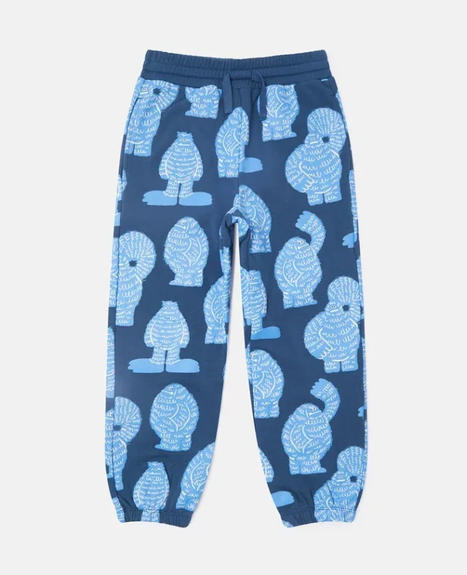 Pantaloni della tuta con coulisse e stampa Monster Pantaloni della tuta con coulisse e stampa Monster