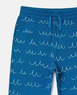 Pantaloni della tuta con coulisse e stampa Monster