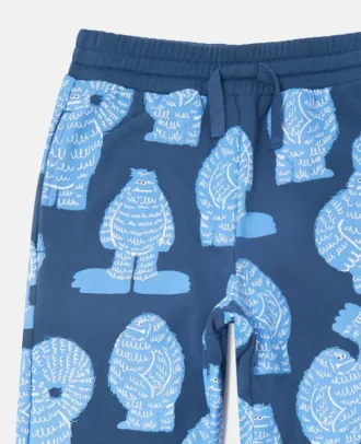 Pantaloni della tuta con coulisse e stampa Monster Pantaloni della tuta con coulisse e stampa Monster