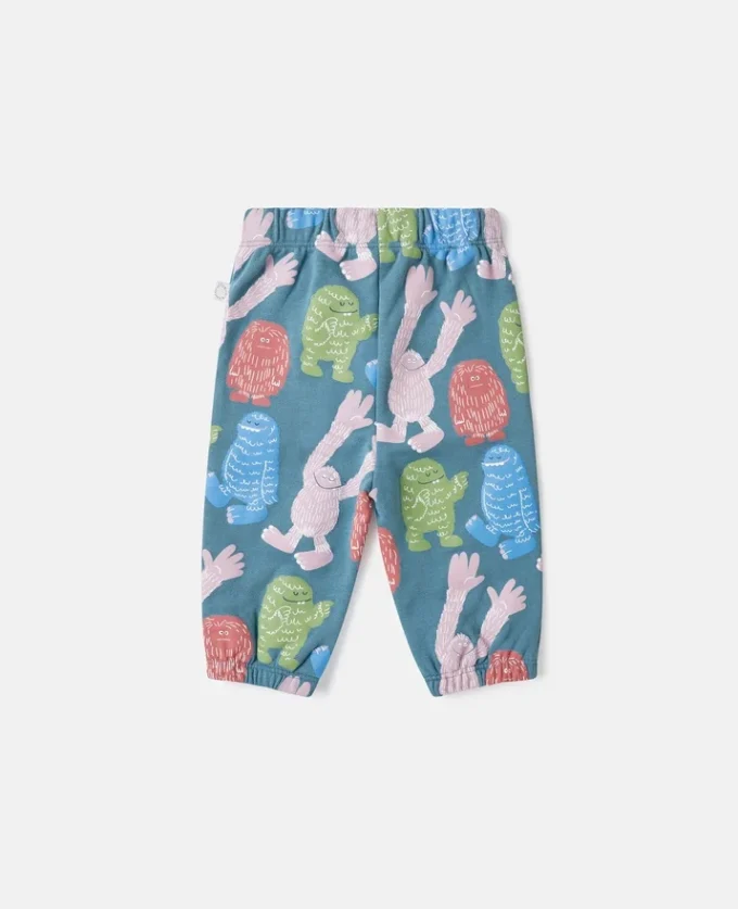 Pantaloni della tuta con coulisse e stampa Monster Pantaloni della tuta con coulisse e stampa Monster