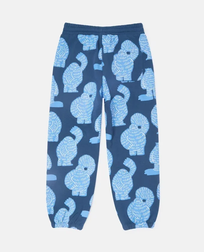 Pantaloni della tuta con coulisse e stampa Monster Pantaloni della tuta con coulisse e stampa Monster