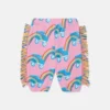 Pantaloni della tuta con stampa arcobaleno e frange Pantaloni della tuta con stampa arcobaleno e frange