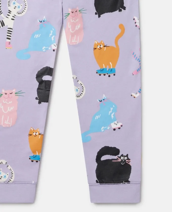 Pantaloni della tuta con stampa Cats