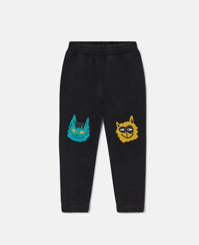 Pantaloni della tuta con stampa gatti