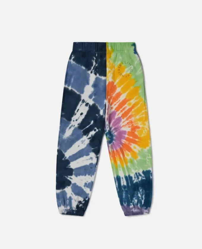 Pantaloni della tuta con stampa grafica tie-dye Pantaloni della tuta con stampa grafica tie-dye