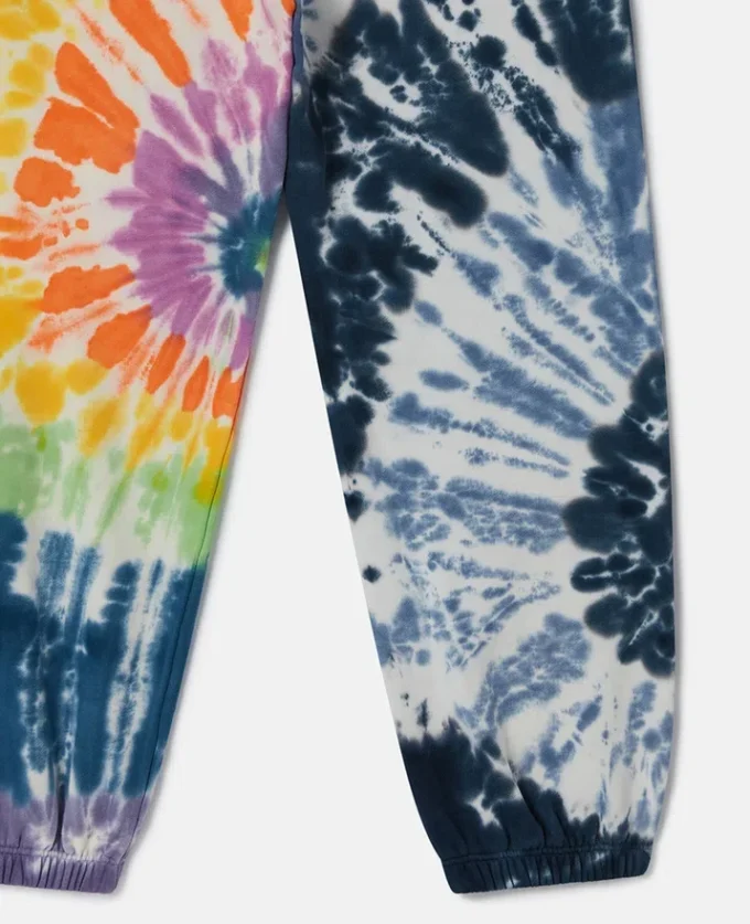 Pantaloni della tuta con stampa grafica tie-dye Pantaloni della tuta con stampa grafica tie-dye