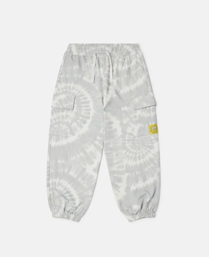 Pantaloni della tuta con stampa grafica Tie-Dye SpongeBob Pantaloni della tuta con stampa grafica Tie-Dye SpongeBob
