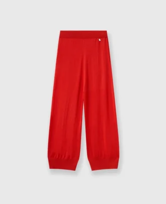 Pantaloni della tuta dritti in maglia