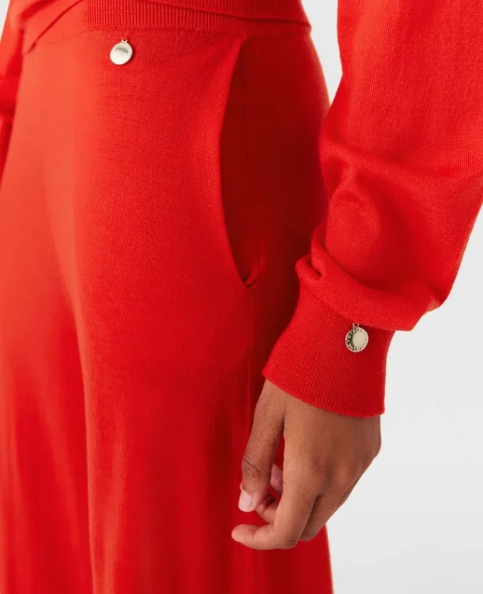 Pantaloni della tuta dritti in maglia Pantaloni della tuta dritti in maglia