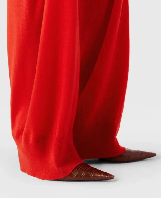 Pantaloni della tuta dritti in maglia Pantaloni della tuta dritti in maglia