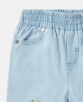 Pantaloni della tuta in jeans con grafica Earth Friends