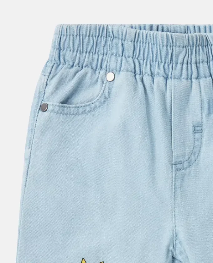 Pantaloni della tuta in jeans con grafica Earth Friends Pantaloni della tuta in jeans con grafica Earth Friends